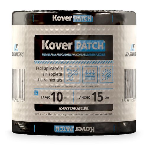 Membrana Autoadhesiva Aluminio 10 Mts 15 Cm Kartonsec