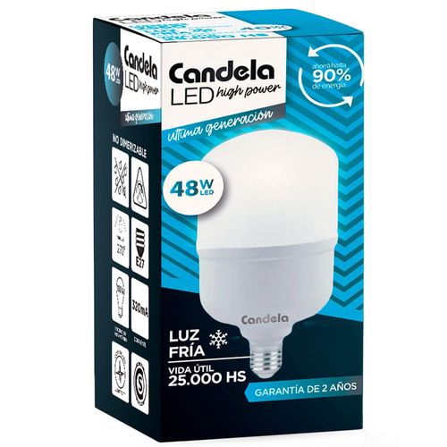 Lámpara Led Bulbo Fría E27 48 W Candela