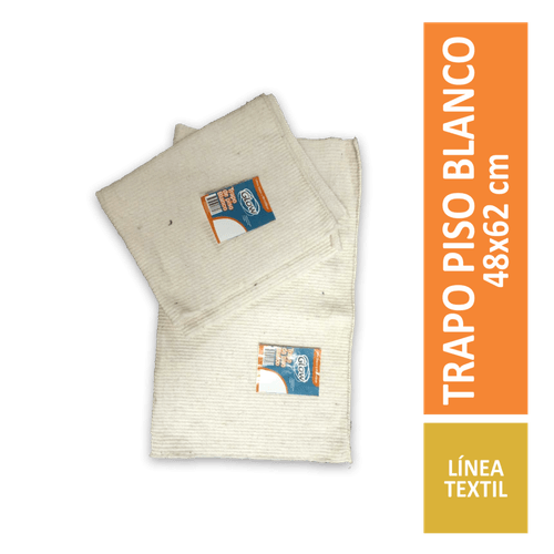 Trapo de Piso 48x62 Cm Blanco Glow