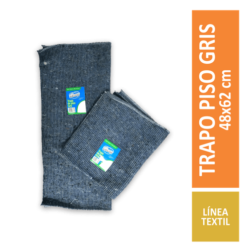 Trapo de Piso Gris 48x62 Cm Glow