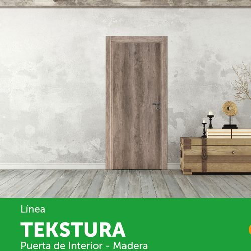 Puerta 200x80 Cm Madera Nogal Apertura Izquierda Teks Oblak