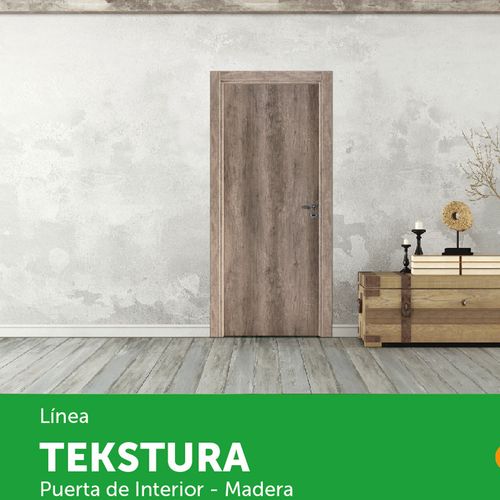 Puerta 200x70 Cm Madera Nogal Apertura Izquierda Teks Oblak