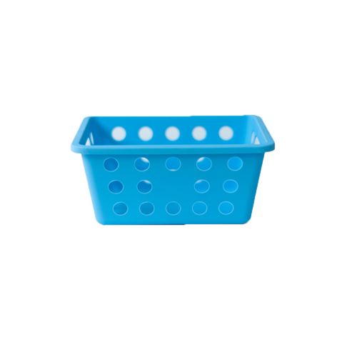 Canasto Organizador 19x14x9 Cm Plástico Azul Plásticos Poo