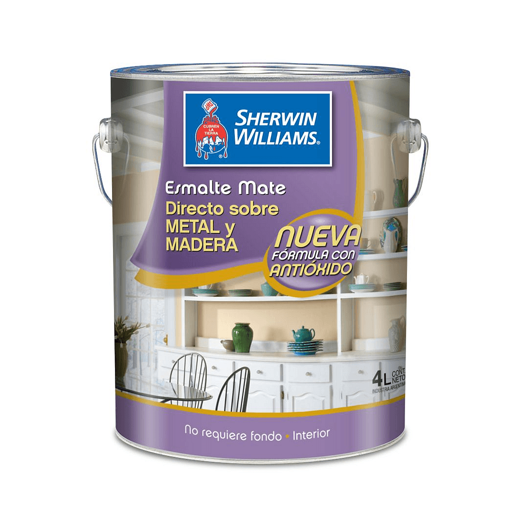 Esmalte Mate Blanco 4 Lts Sherwin Williams - Easy