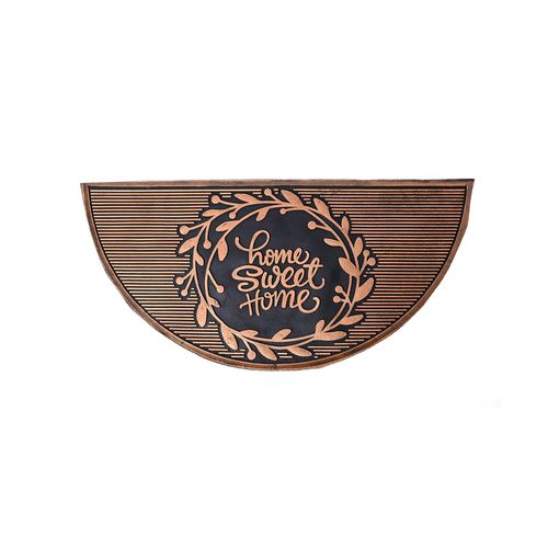 Felpudo Goma Marrón 29X60 Cm Home Sweet Home Kinor