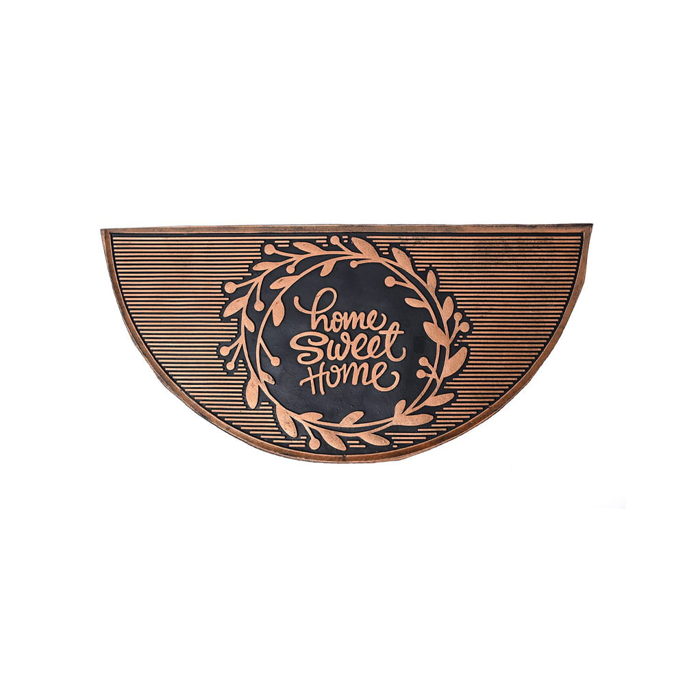 Felpudo Goma Marrón 29X60 Cm Home Sweet Home Kinor