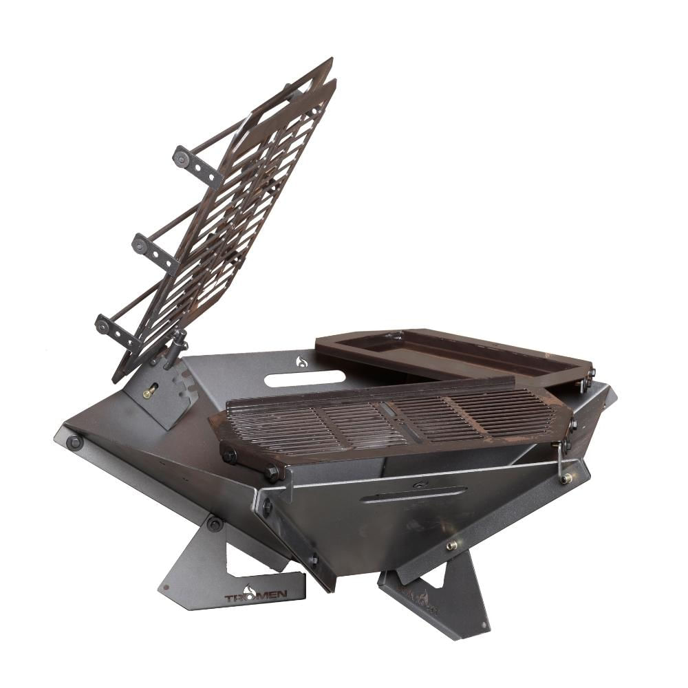 Parrilla Portátil Plegable 90x90x73,5 Cm Novecento Tromen