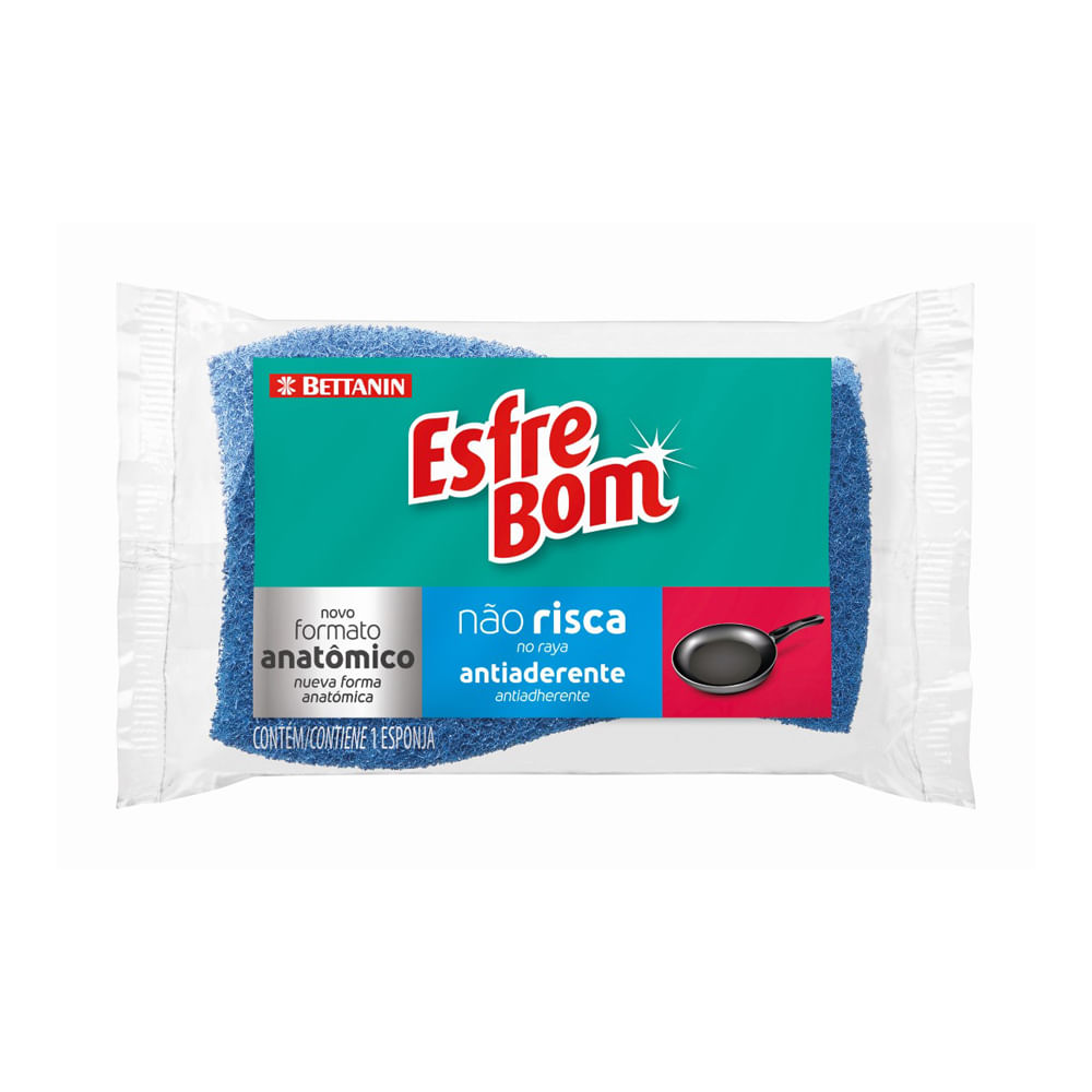 Esponja Antiadherente Anatomica Azul Bettanin