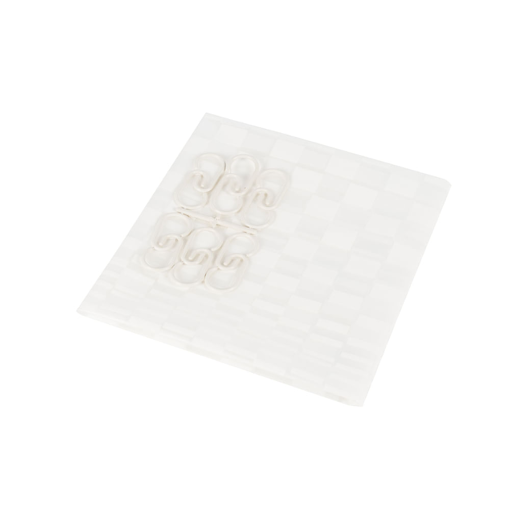 Cortina de Baño Polietileno 180x180 Cm Plástica Extra Gruesa Amalfi