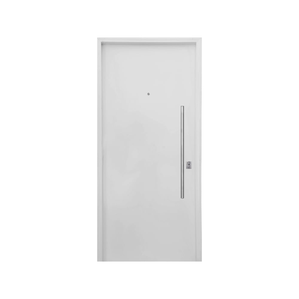 Puerta 200x80 Cm Chapa Gris Apertura Izquierda Barmetal