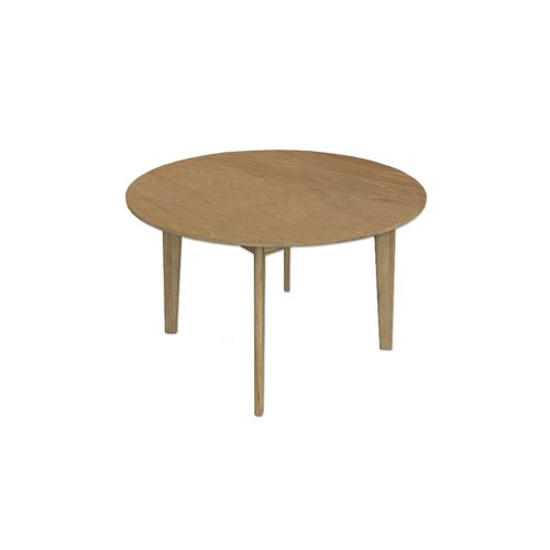 Mesa Redonda 120X120X78 Cm Melamina Marrón Muebles Gacela