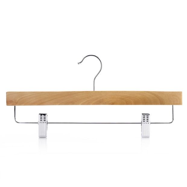 Percha de Madera con Clips 36x1.2x14 Cm Natural Suka