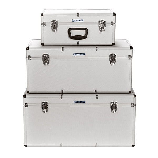 Set 3 Maletines de Aluminio 73x38x36 Cm Reforzados Robust