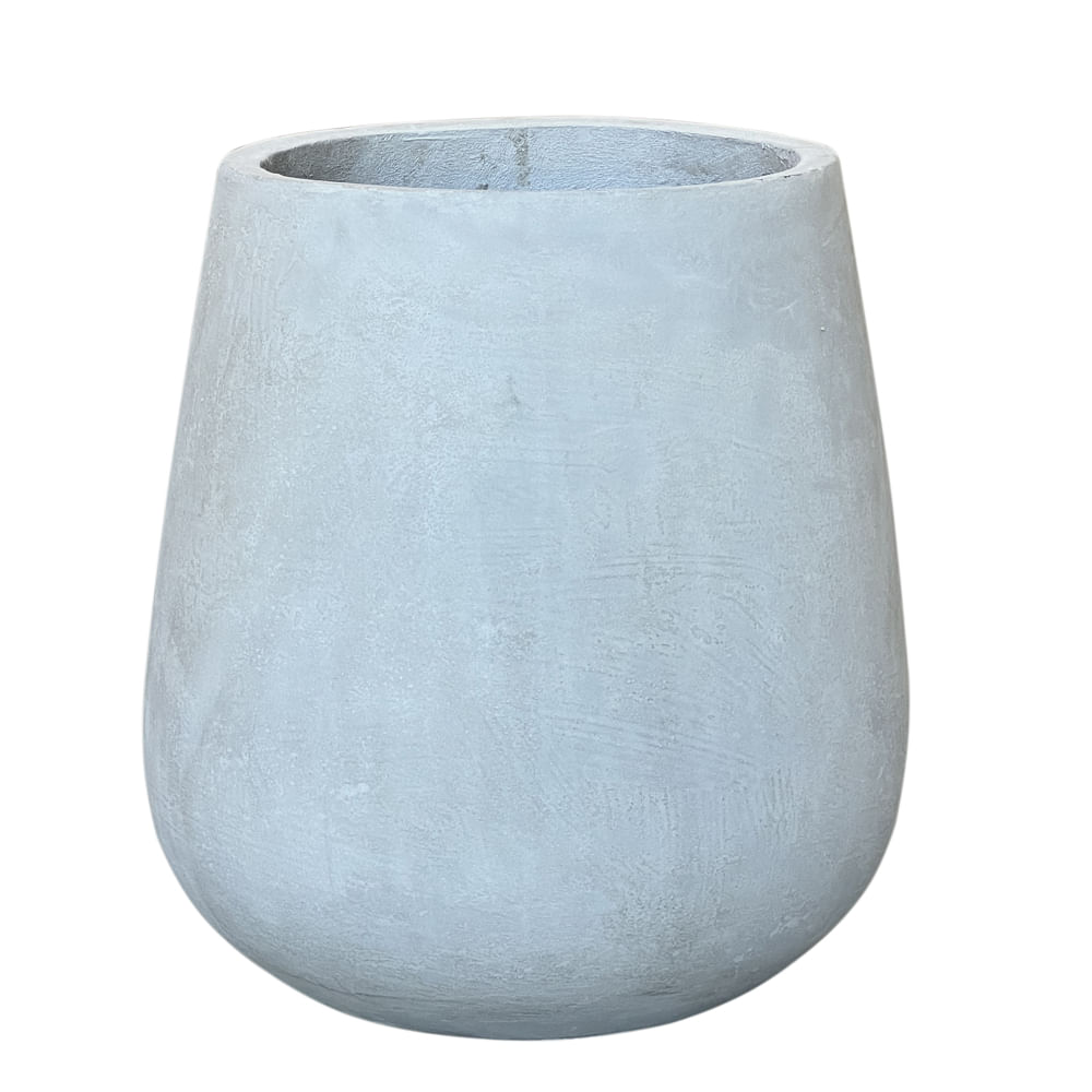 Maceta Fibrocemento 48x36 Cm Celeste Gris La Cioppa