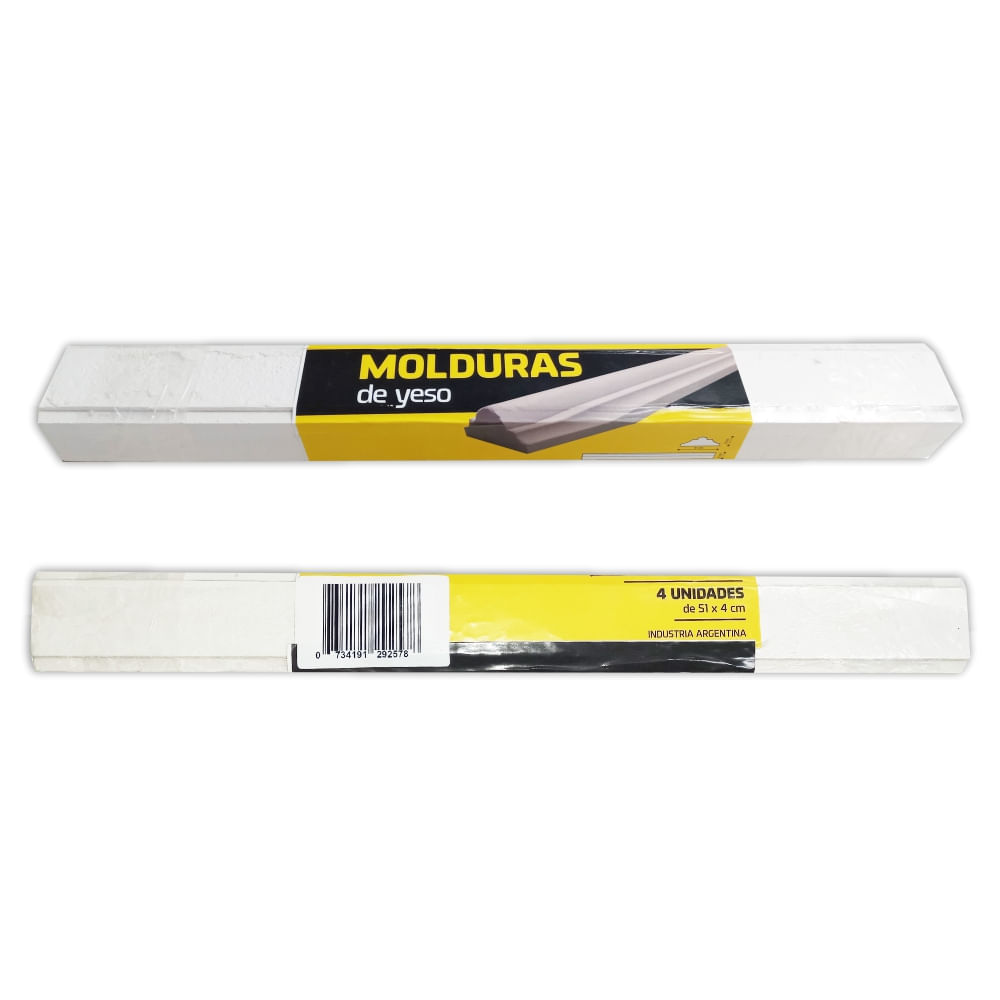 Moldura de Yeso 51x4 Cm 4 Un Maxhaus