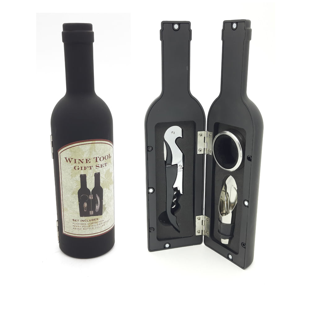 Set X3 Accesorios De Vino Caja Botella - Easy