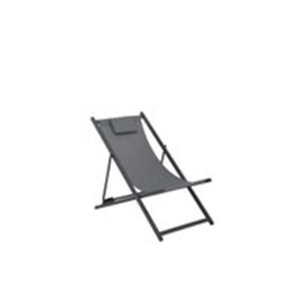 Reposera Acero y Textileno 92x99,5x61 Cm Gris Outzen