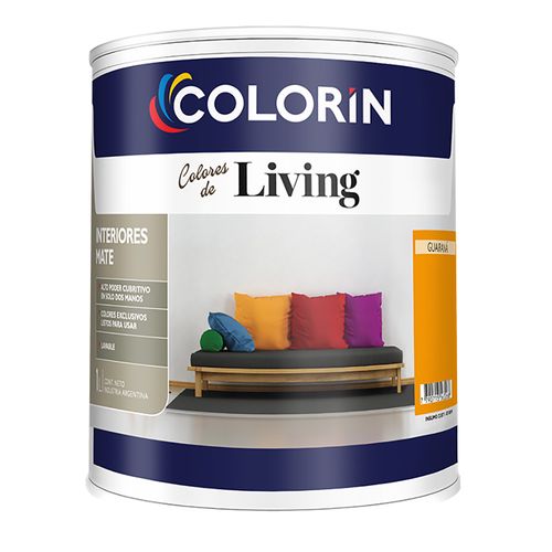 Pintura Látex Interior Naranja Guaraná Mate 1 Lts Colorín