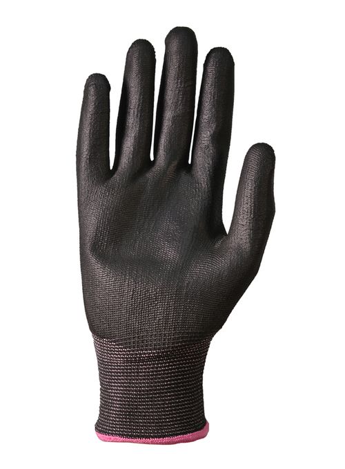 Guante de Protección Pu Sin Costura Negro DP