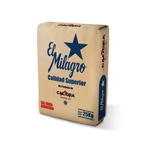 Cal Hidratada 25 Kg El Milagro