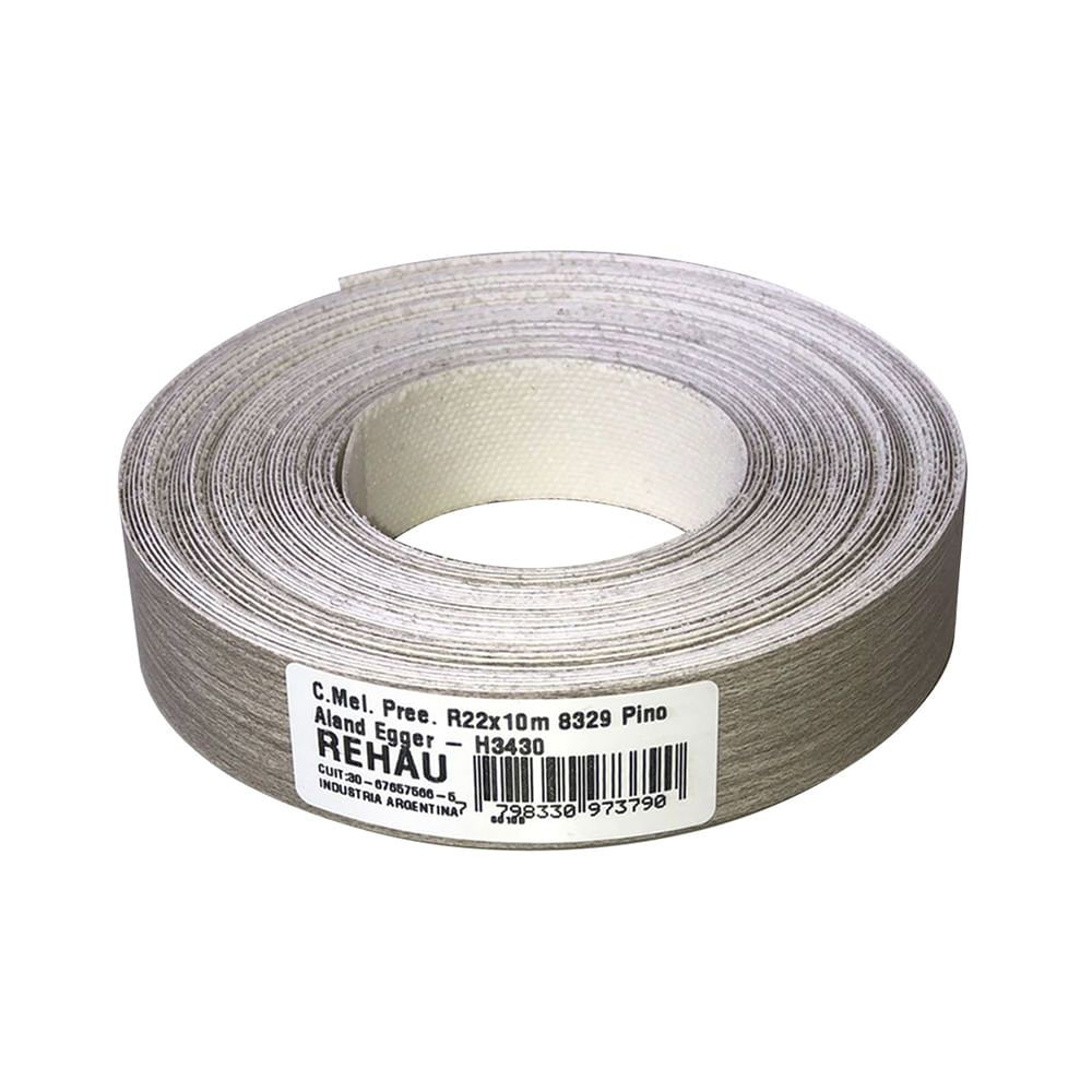Tapacanto Melamina Pino Aland 22 Mm 10 Mts Rehau