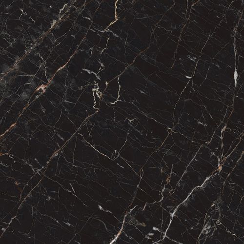 Cerámico para Piso 61.5X61.5 Cm Negro Brillante Símil Mármol Cañuelas