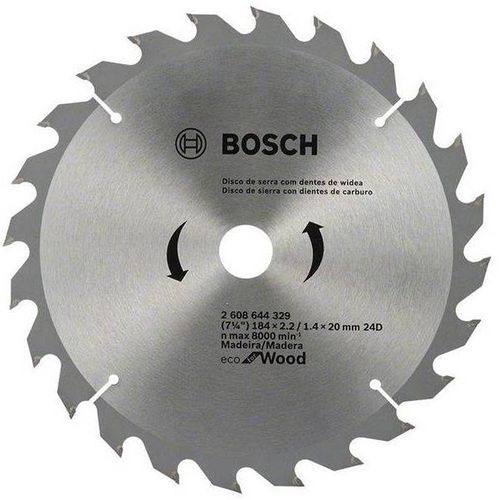 Disco de Sierra Circular 7 1/4" 24 Dientes para Madera Bosch