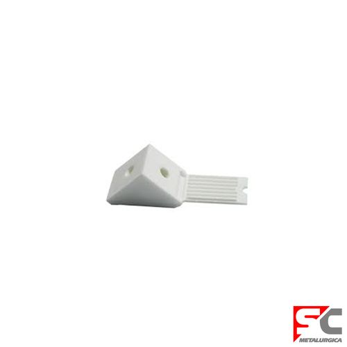 Escuadra Plástico Triangular Blanca 2x2x2,8 Cm Sc Metalurgica