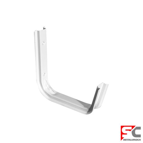 Soporte de Bicicleta Pared 0,150 Kg Metal Blanco Sc Metalurgica