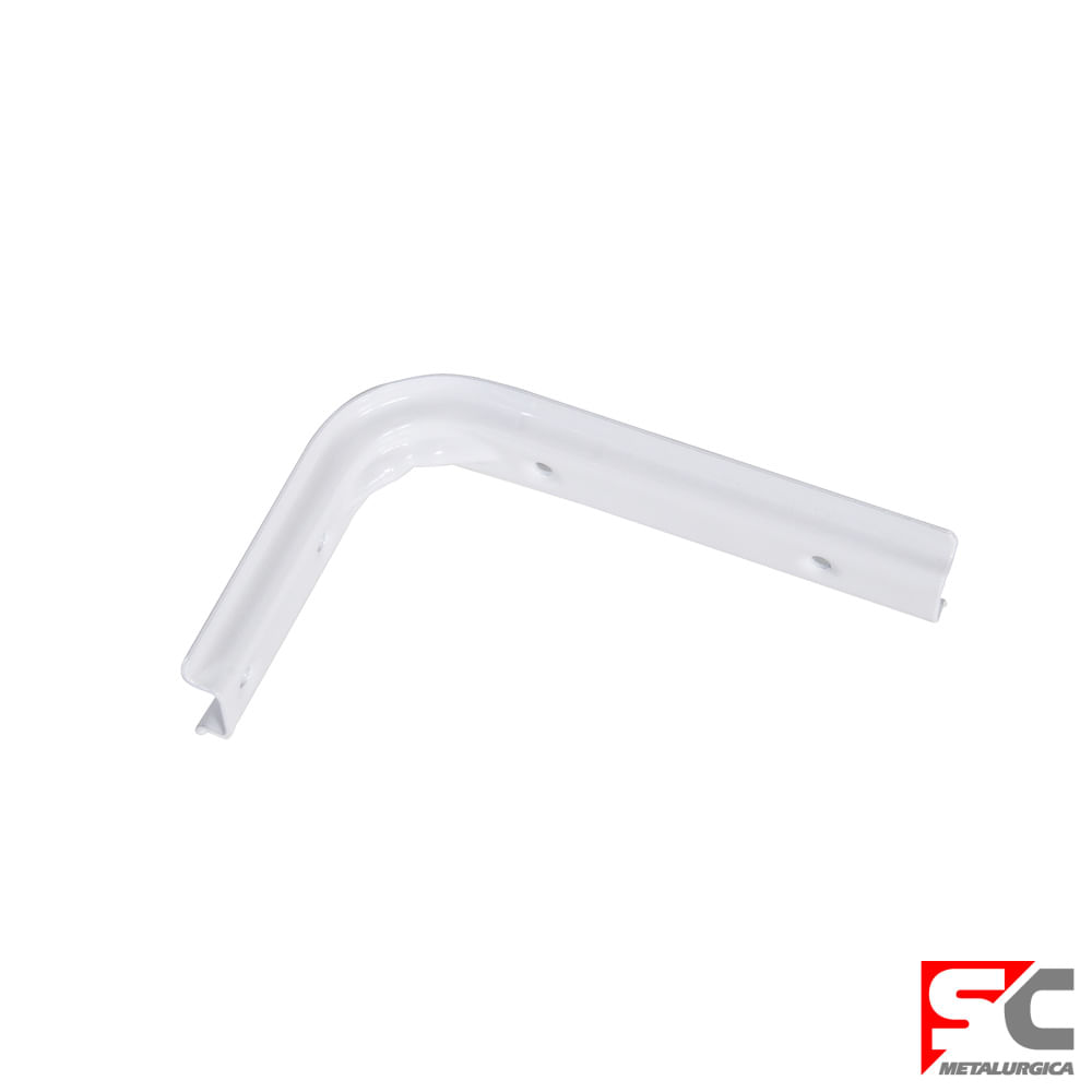 Soporte Bracket 10x15 Cm Acero Blanco Sc Metalúrgica