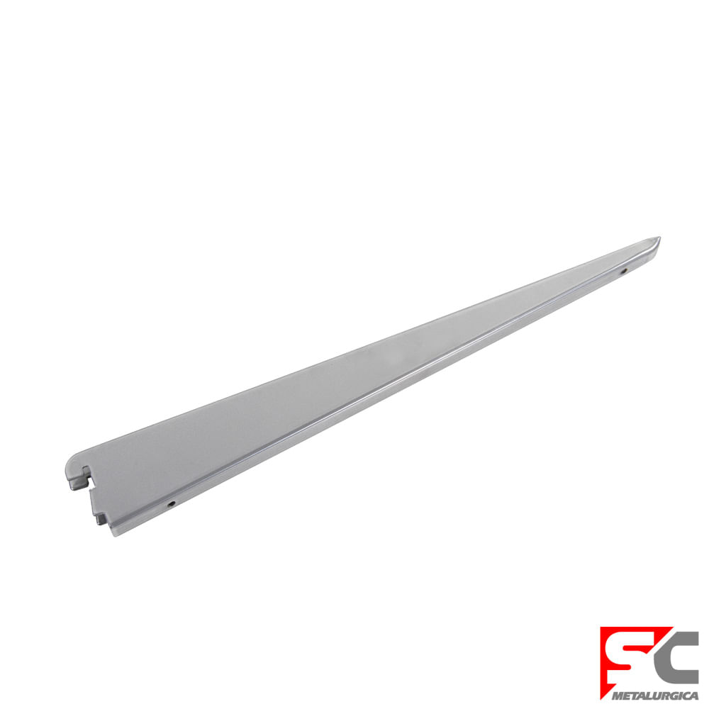 Ménsula Doble 37 Cm Acero Gris Sc Metalúrgica