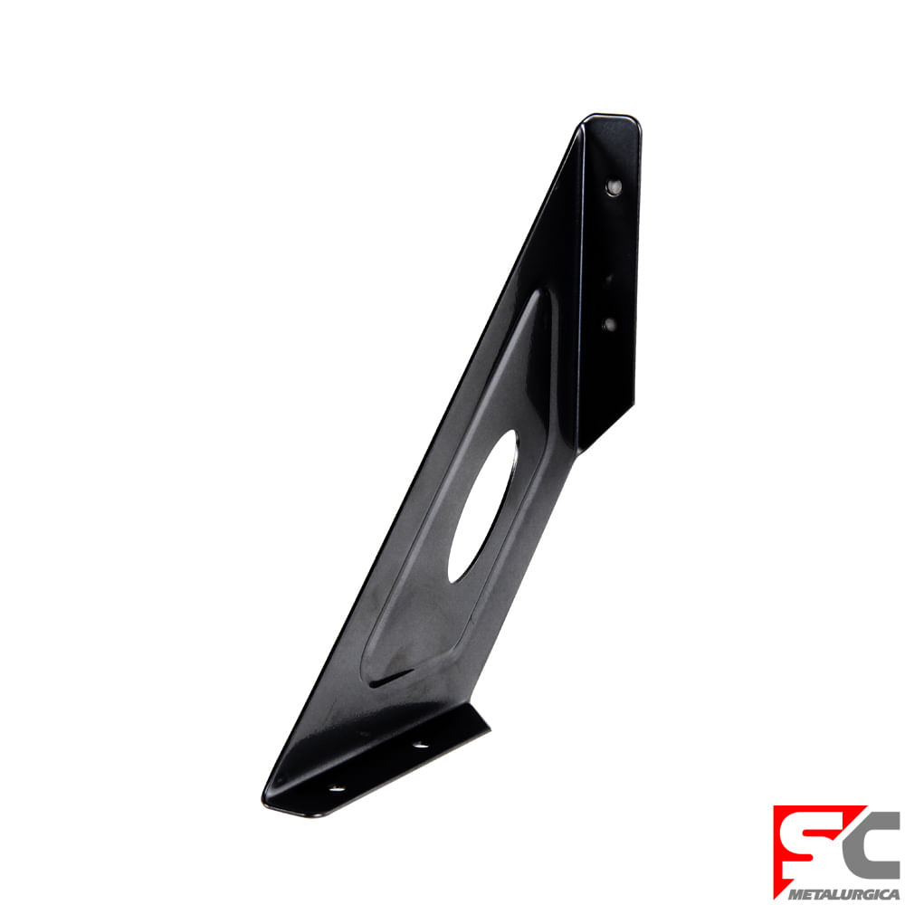 Ménsula Lateral 20 Cm Negro Sc Metalúrgica