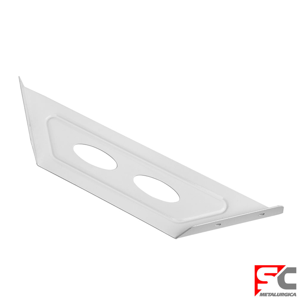 Soporte Lateral 30 Cm Acero Blanco Sc Metalurgica