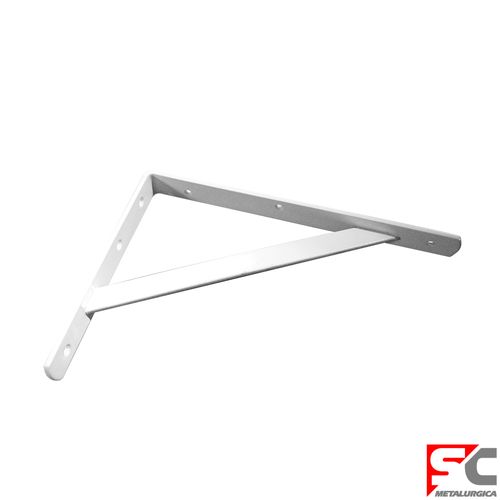 Soporte Travesaño 25x40 Cm Acero Blanco Sc Metalúrgica