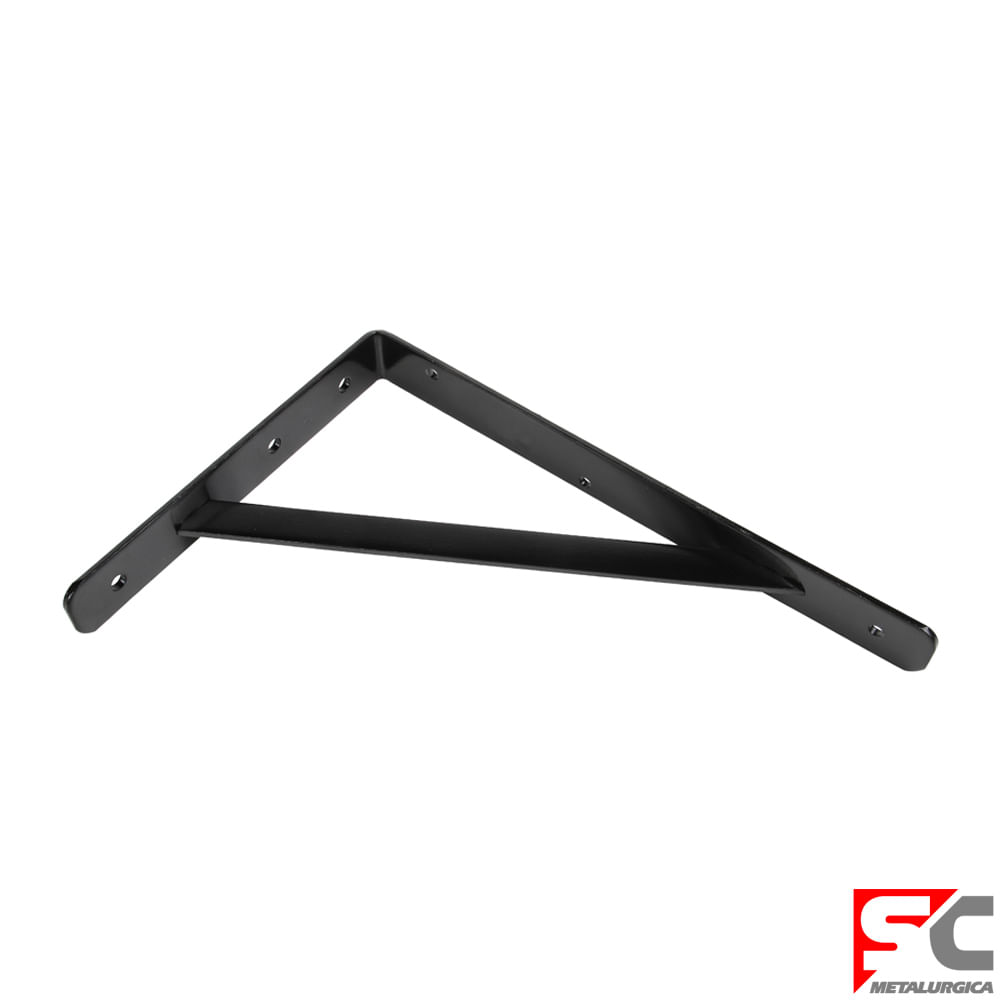 Soporte Travesaño 350x550 Mm Acero Negro Sc Metalúrgica