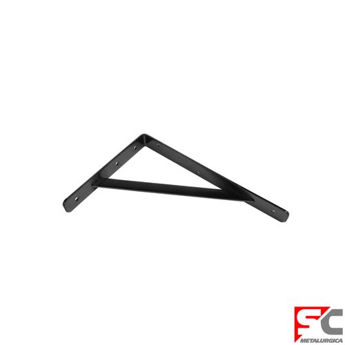 Soporte Travesaño Reforzado 200x300 Mm Acero Negro Sc Metalúrgica