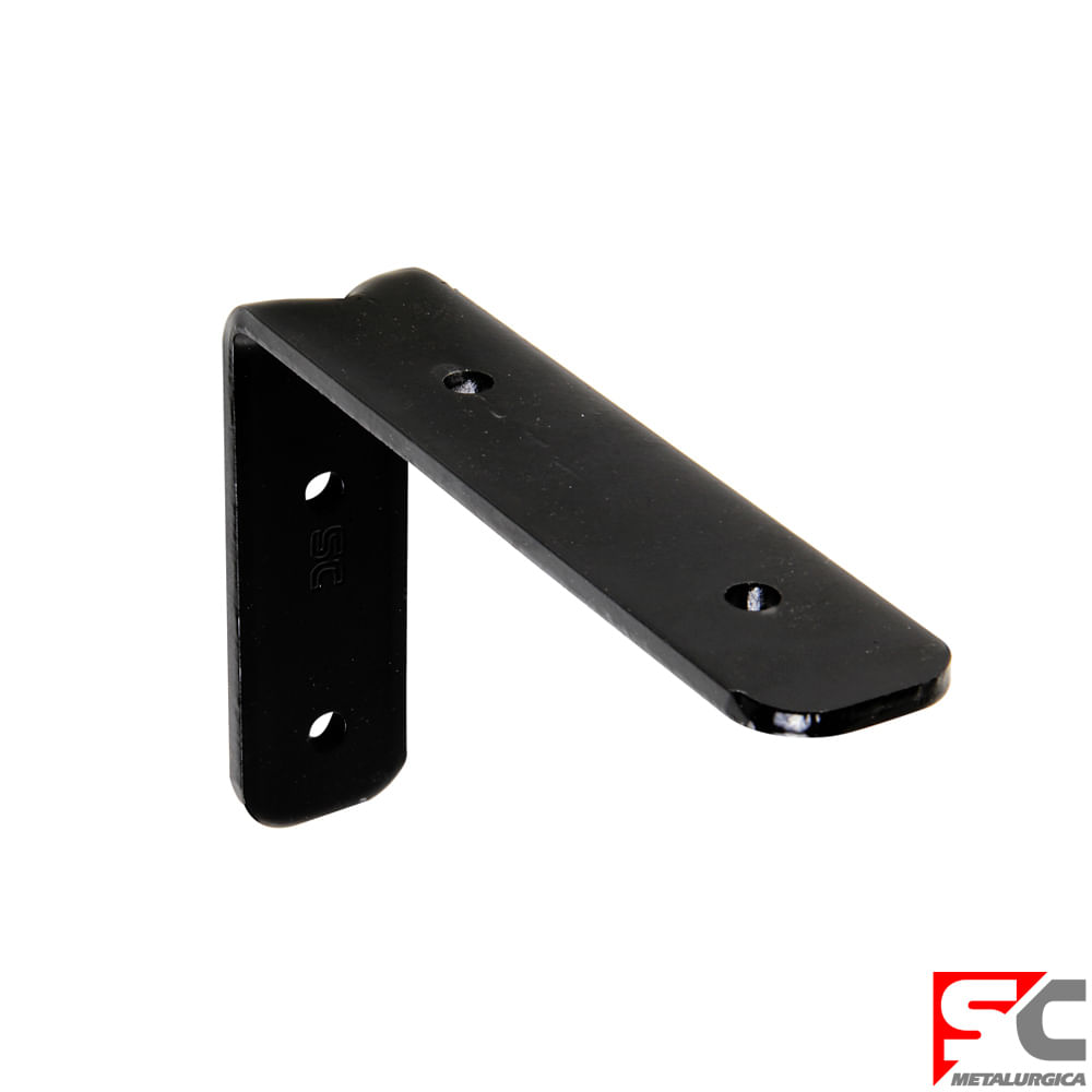 Soporte 150x300 Mm Acero Negro Sc Metalúrgica