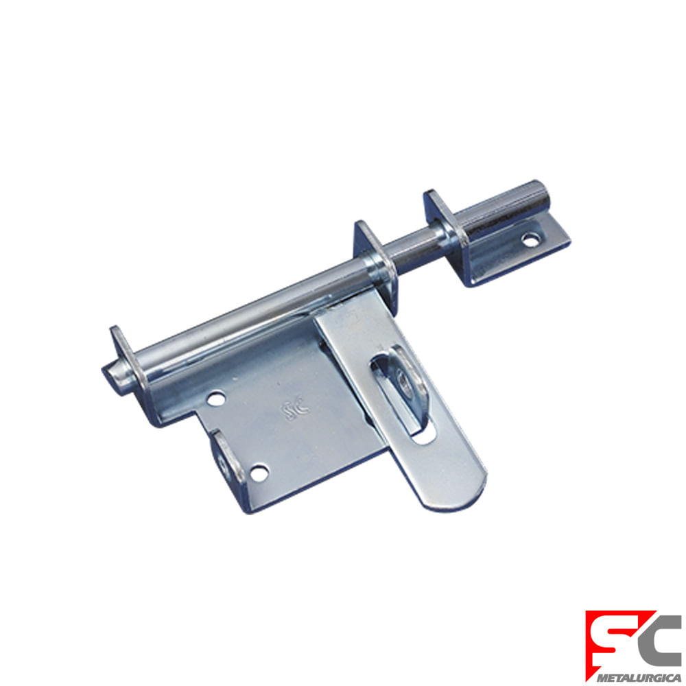 Pasador Porta Candado Acero 10x4,8 Cm Gris Sc Metalurgica