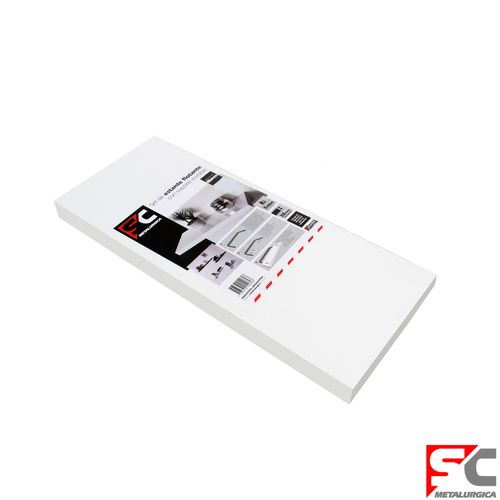 Estante Flotante 80x25 Cm Melamina Blanco Sc Metalúrgica