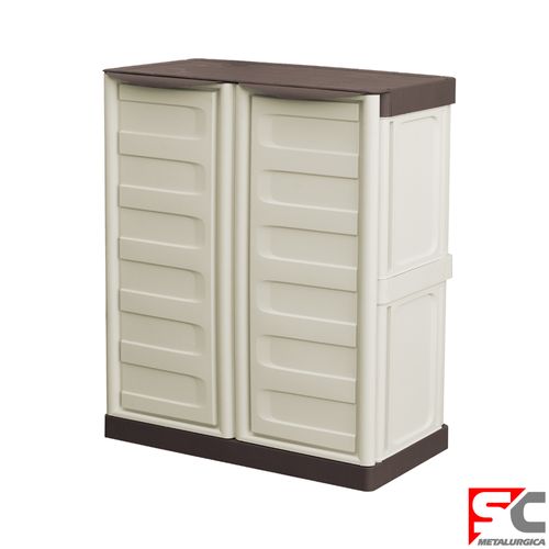 Gabinete 70x39x85 Cm Polipropileno Blanco/Gris Sc Metalúrgica