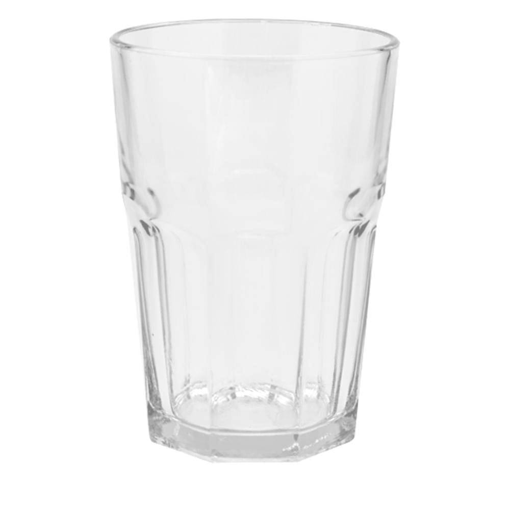 Set 6 Vasos De Vidrio Grueso Resistente Facetado Durax Oslo Bebidas Vaso  Trago Largo Alto Para