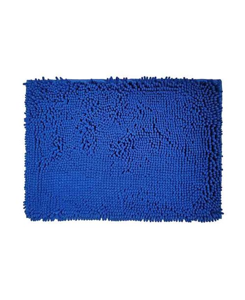 Alfombra Poliéster Azul 40X60 Cm Shaggy Amalfi