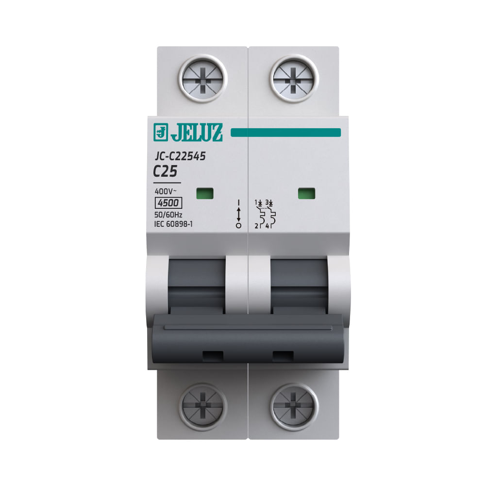 Interruptor Termomagnético 2x25 A 4,5 Ka Jeluz - Easy