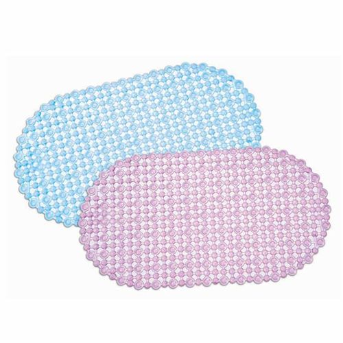 Alfombra Plástico Azul/Rosa 66X36 Cm Crystal Rock