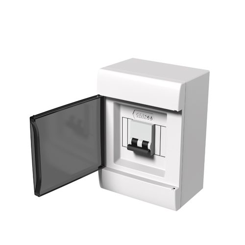 Gabinete Modular 4 Polos Din de Superficie 19x14x10 Cm 4504 Genrod