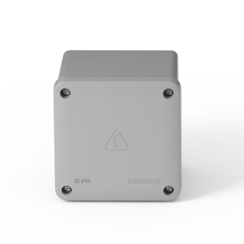 Caja de Pase Estanca IP65 115x115x80 Mm Gris Genrod