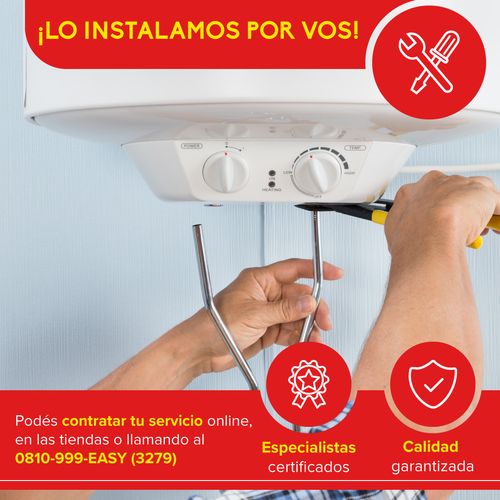 Termotanque Multigas 50 Lts 4000 Kcal/h Blanco TPGP050MAQ13 Aqualogic