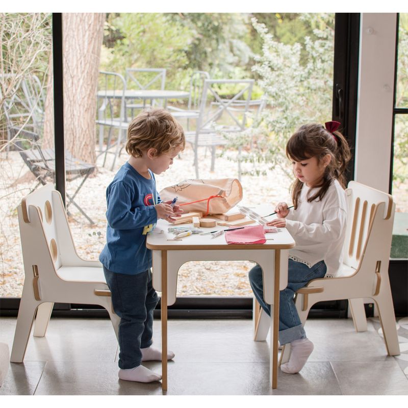 Silla De Comer Bebe + Mesa Silla Infantil 2 En 1 Montessori - La