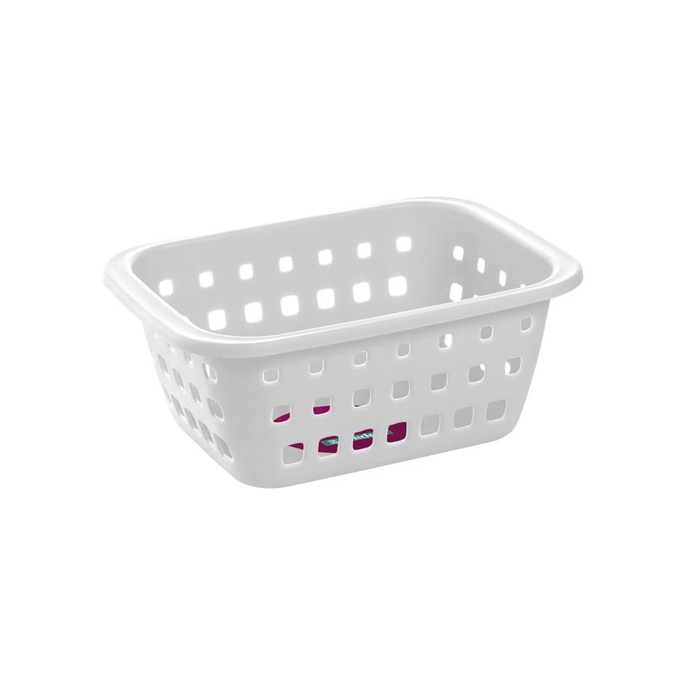 Canasto Organizador 21x14,8x9,5 Cm Plástico Blanco Ordene