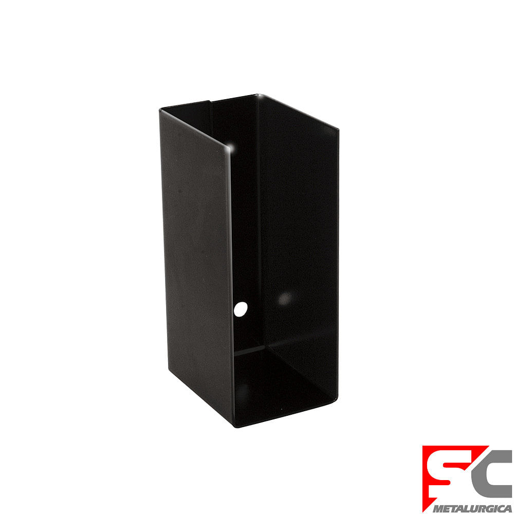 Caja de Fijación Acero 2x4" Negro Epoxi Sc Metalúrgica